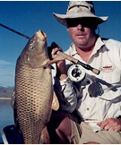 Tom Knight with a Flaming Gorge Carp